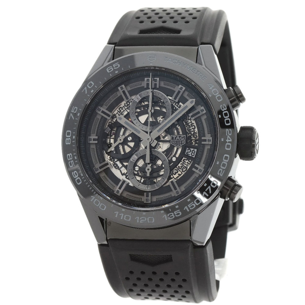 TAG Heuer CAR2A90 Carrera Calibre 01 Watch Ceramic Rubber Men's HEUER — Good