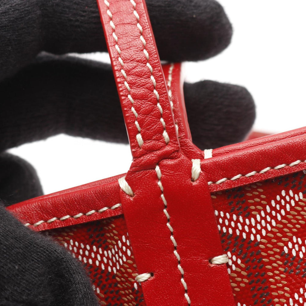 Goyard Saint Louis PM Tote Bag, Coated Canvas and Leather, Women's, Red Multicolor, AMALOUSPM02SUTO20103