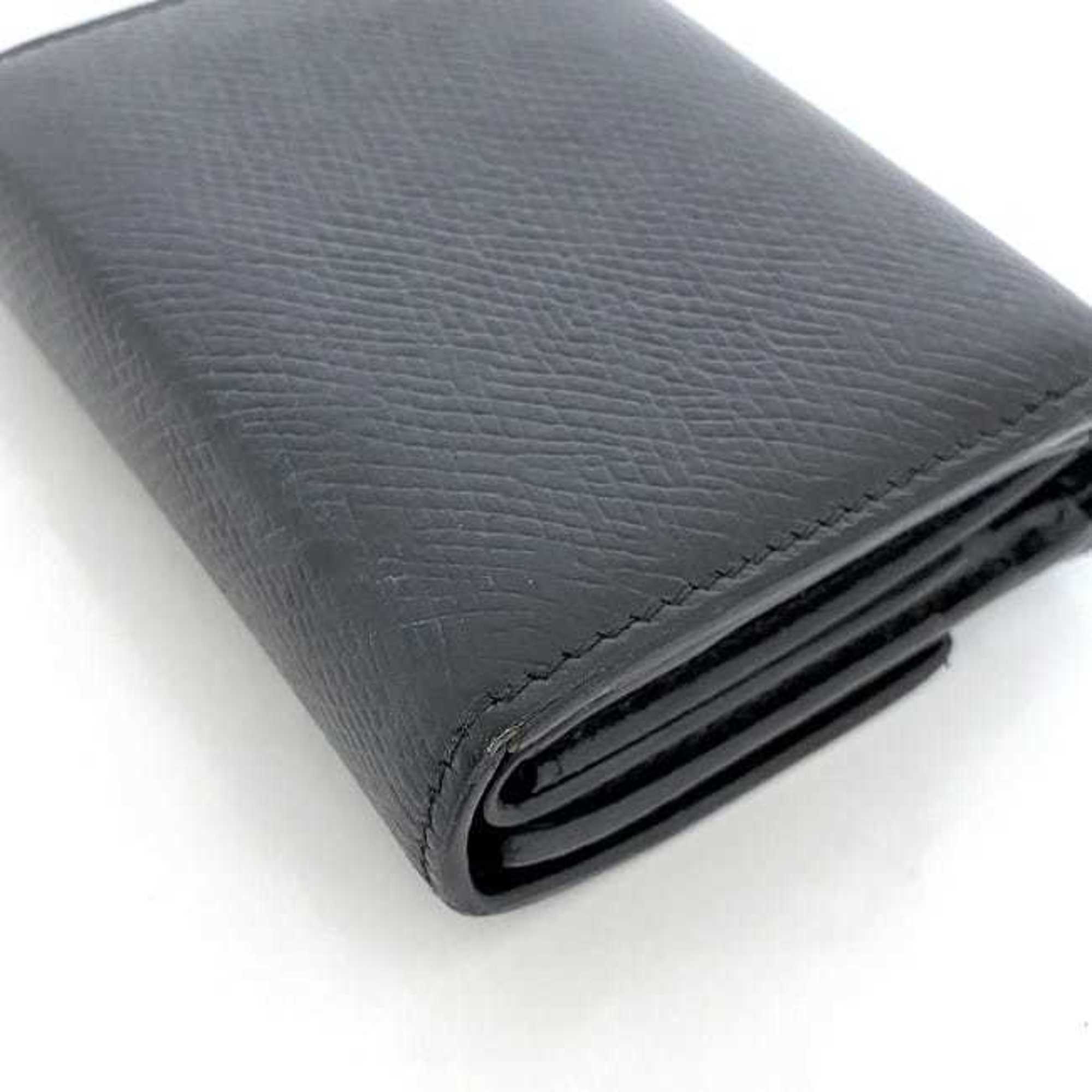 Celine Tri-fold Wallet ec-22834 Black 10B573BEL.38NO Compact Leather W-1N-4169 CELINE Mini Women's Men's Folding
