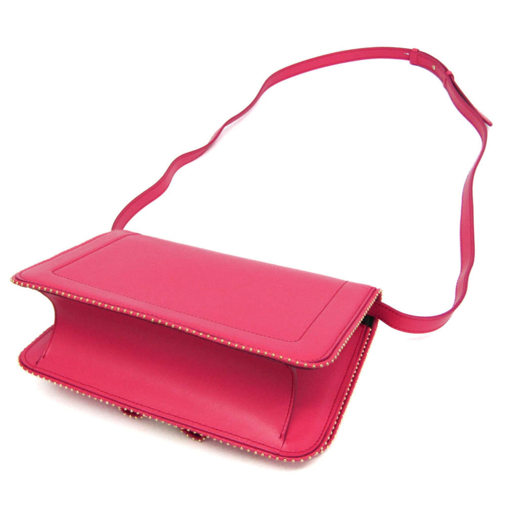 Salvatore Ferragamo Vara FZ-21 O001 Women's Leather Shoulder Bag Pink — Like New
