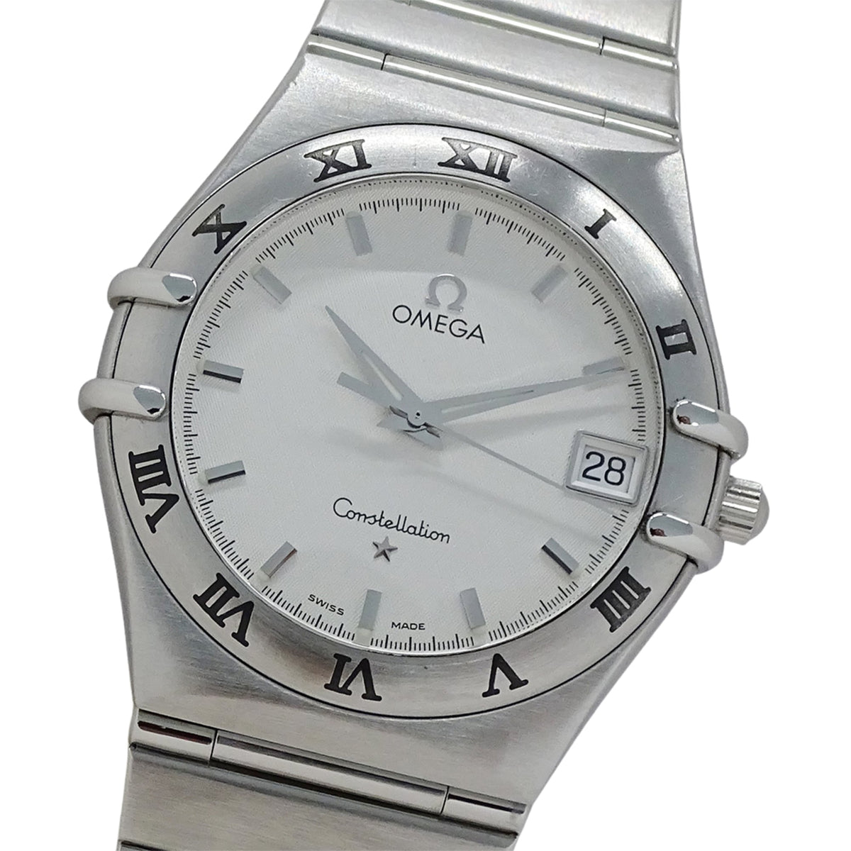 Omega Constellation 1512.30 Men's Watch, Brand Name, Date, Quartz, Stainless Steel (SS), Silver — Good