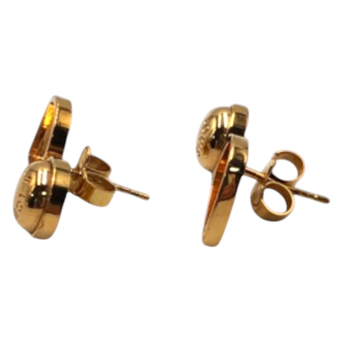 LOUIS VUITTON Pink Stone and Gold Metal Earrings IT M00145 for Women