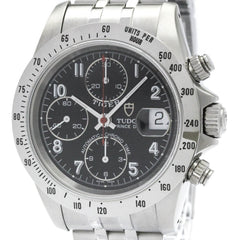 TUDOR Chrono Time Prince Date Tiger Steel Mens Watch 79280 Polished — Very Good