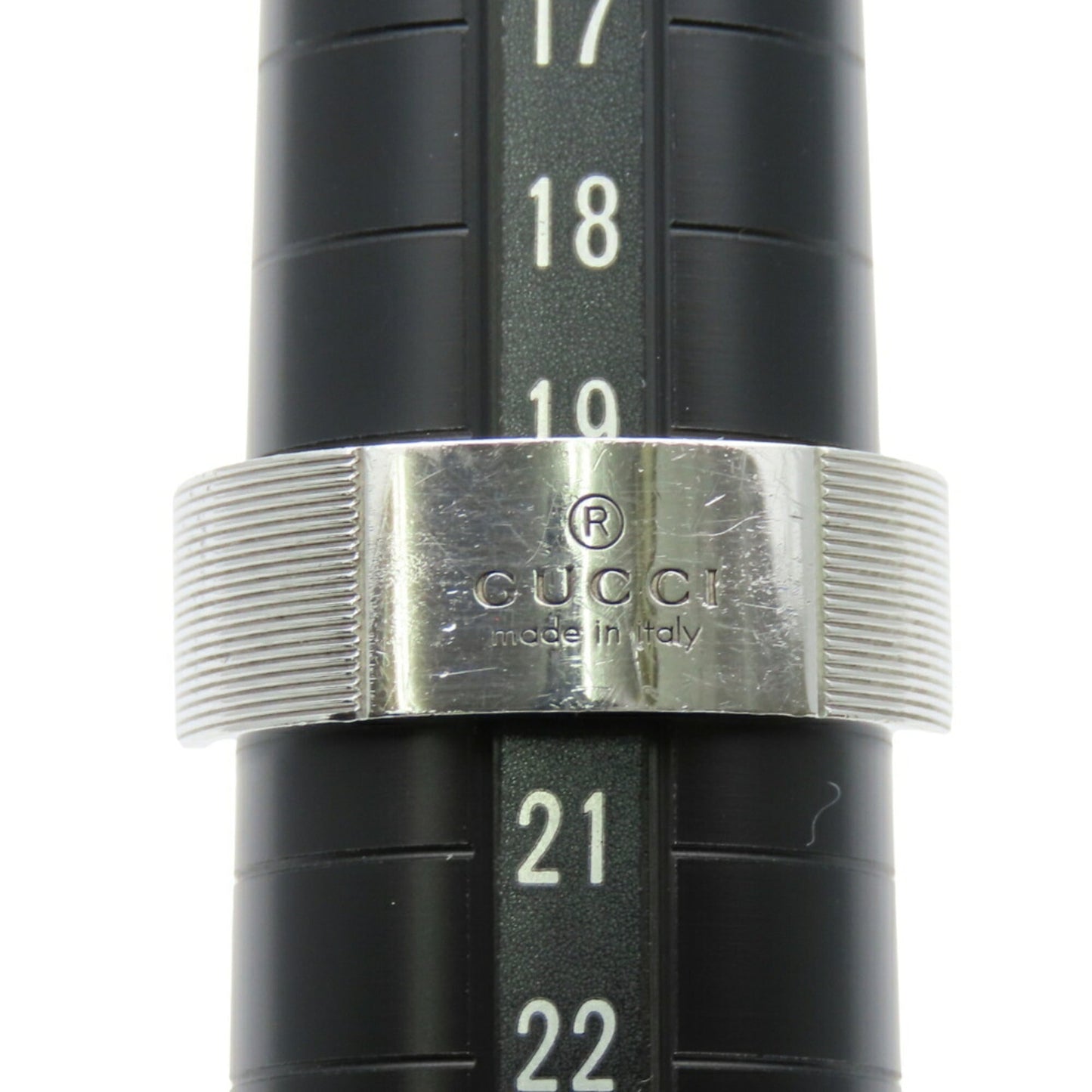 Gucci Ring, Size 21, Sterling Silver, Approx. 10.2g, Men's, GUCCI