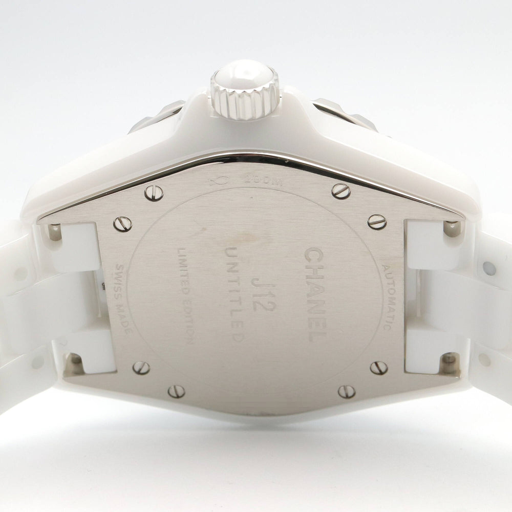 Chanel J12 Untitled Ceramic Men's Watch, White (H5582) — Very Good