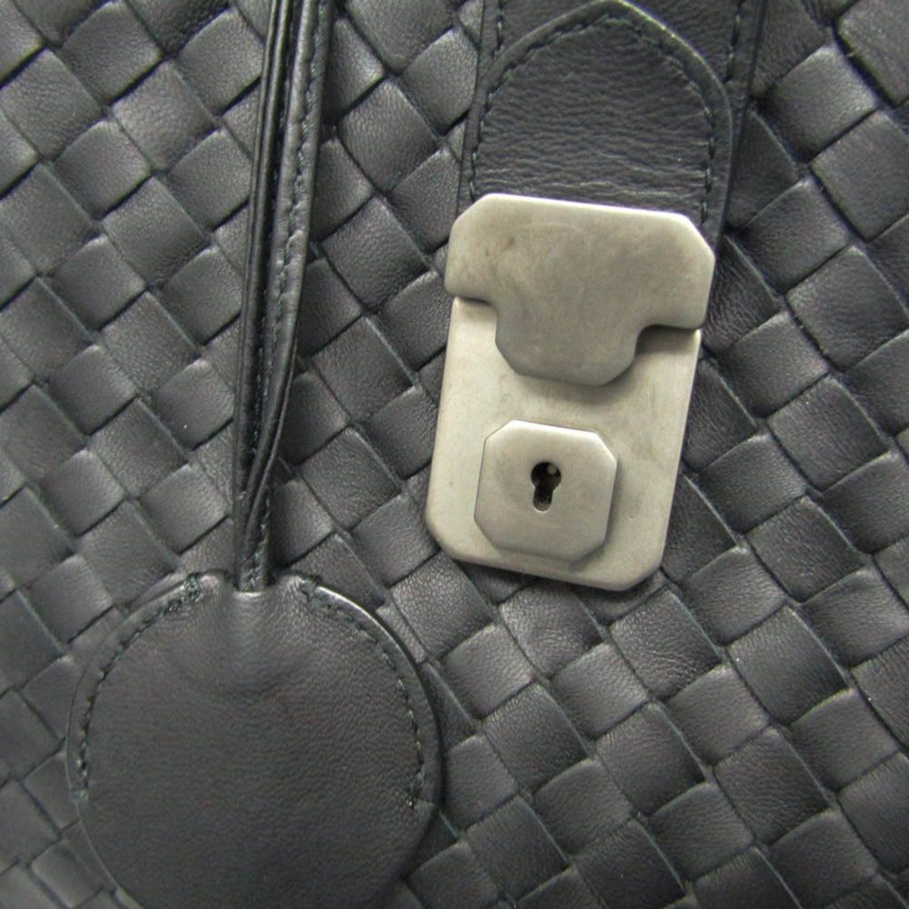 Bottega Veneta Intrecciato Rome Leather Handbag,Shoulder Bag Black — Like New