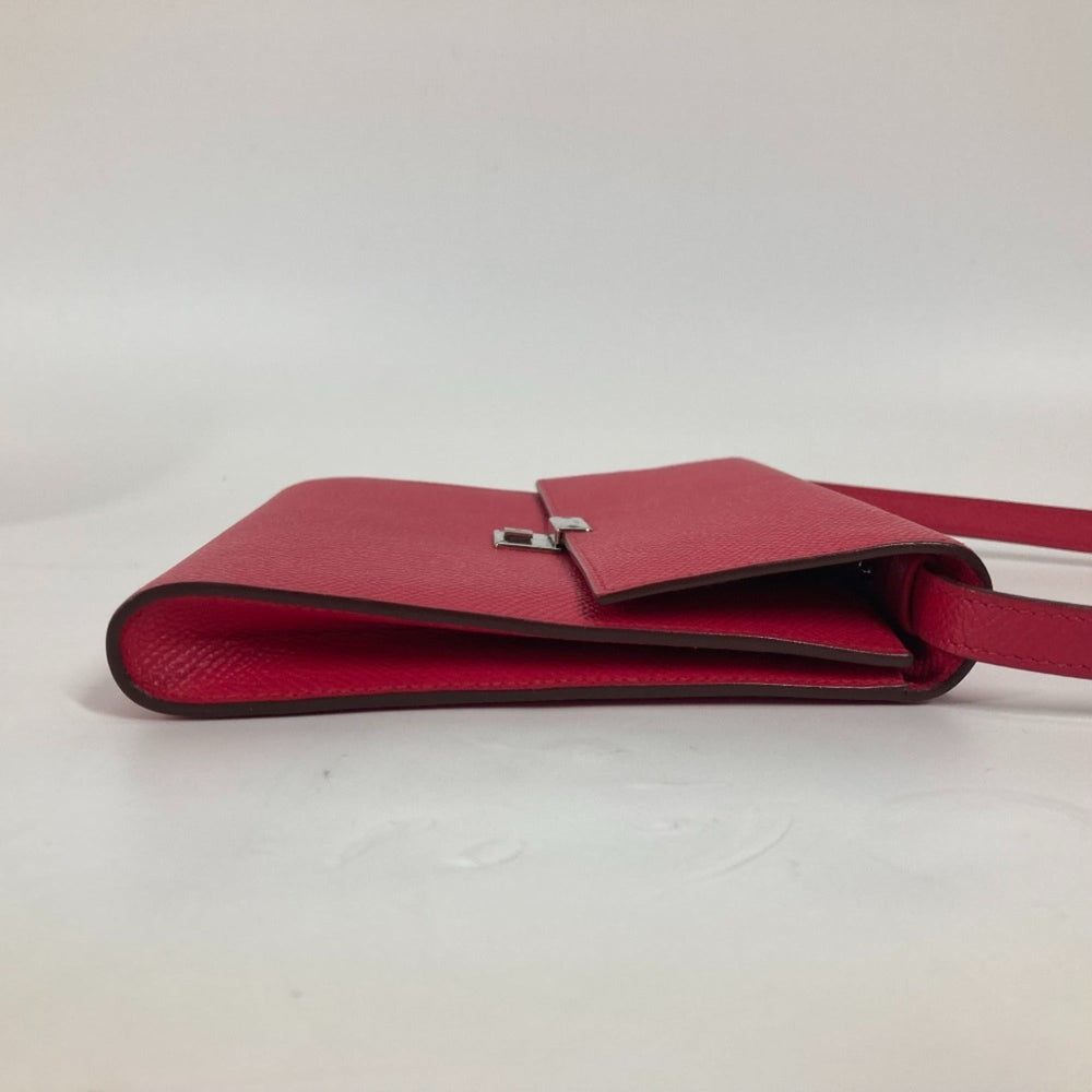 HERMES Hermes Bag Pochette Click 16 Crossbody Shoulder Epson Women's Rose Extreme Pink — Like New