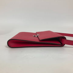 HERMES Hermes Bag Pochette Click 16 Crossbody Shoulder Epson Women's Rose Extreme Pink — Like New