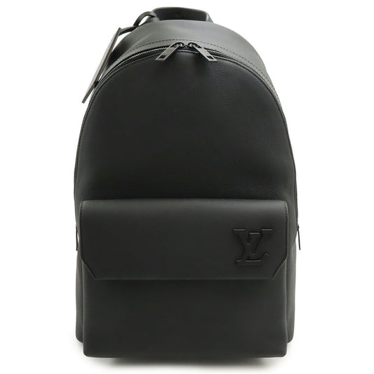 LOUIS VUITTON LV Aerogram Takeoff Backpack/Daypack in Grained Leather Noir and Black (M57079)
