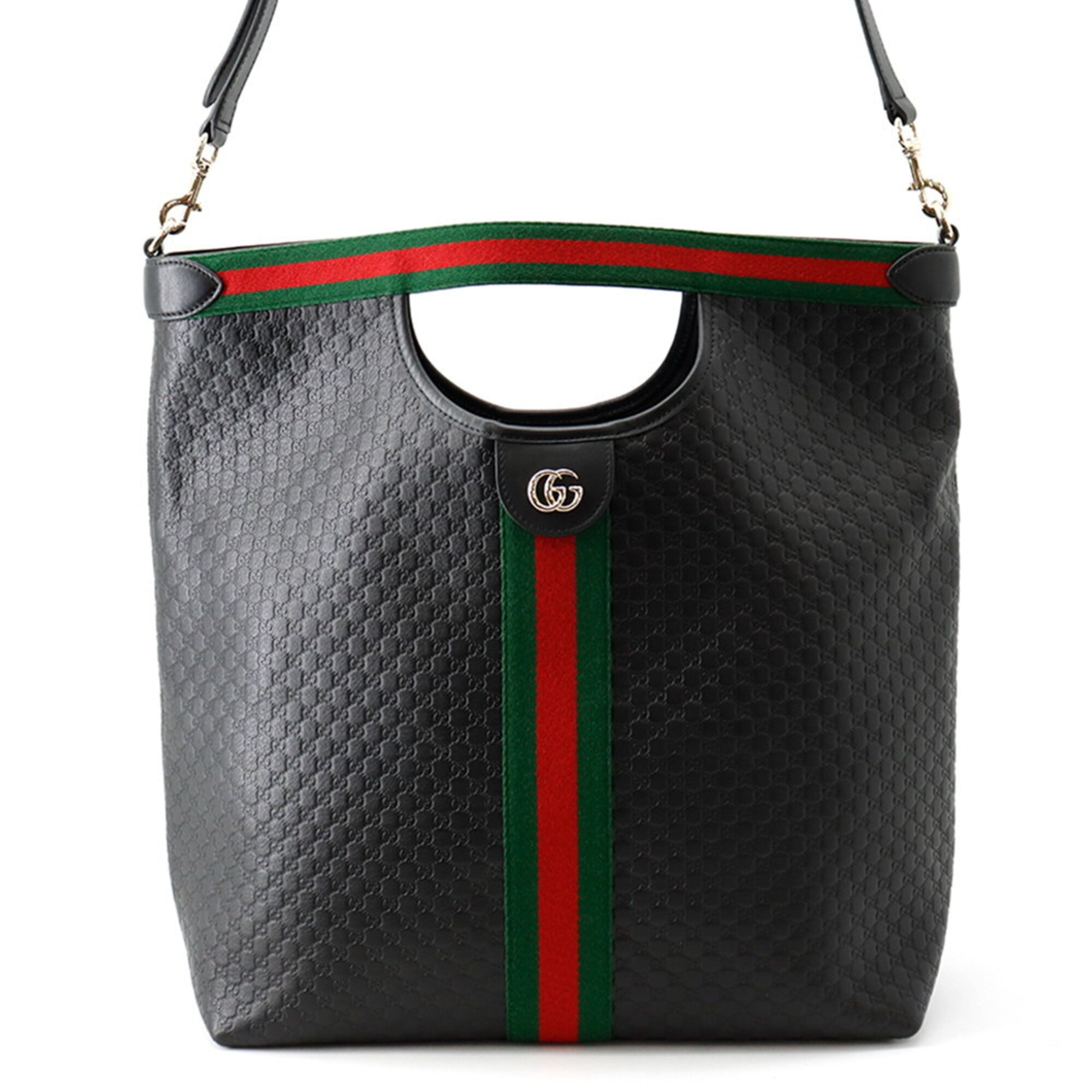 Gucci Ophidia Tote Bag, GG Embossed Leather, 865452, GUCCI Web Japan Limited Edition, Black, Handbag for Men — Like New