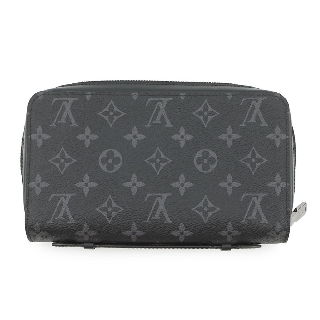 Louis Vuitton Monogram Eclipse Zippy XL Long Wallet M61698 LOUIS VUITTON Men's Black