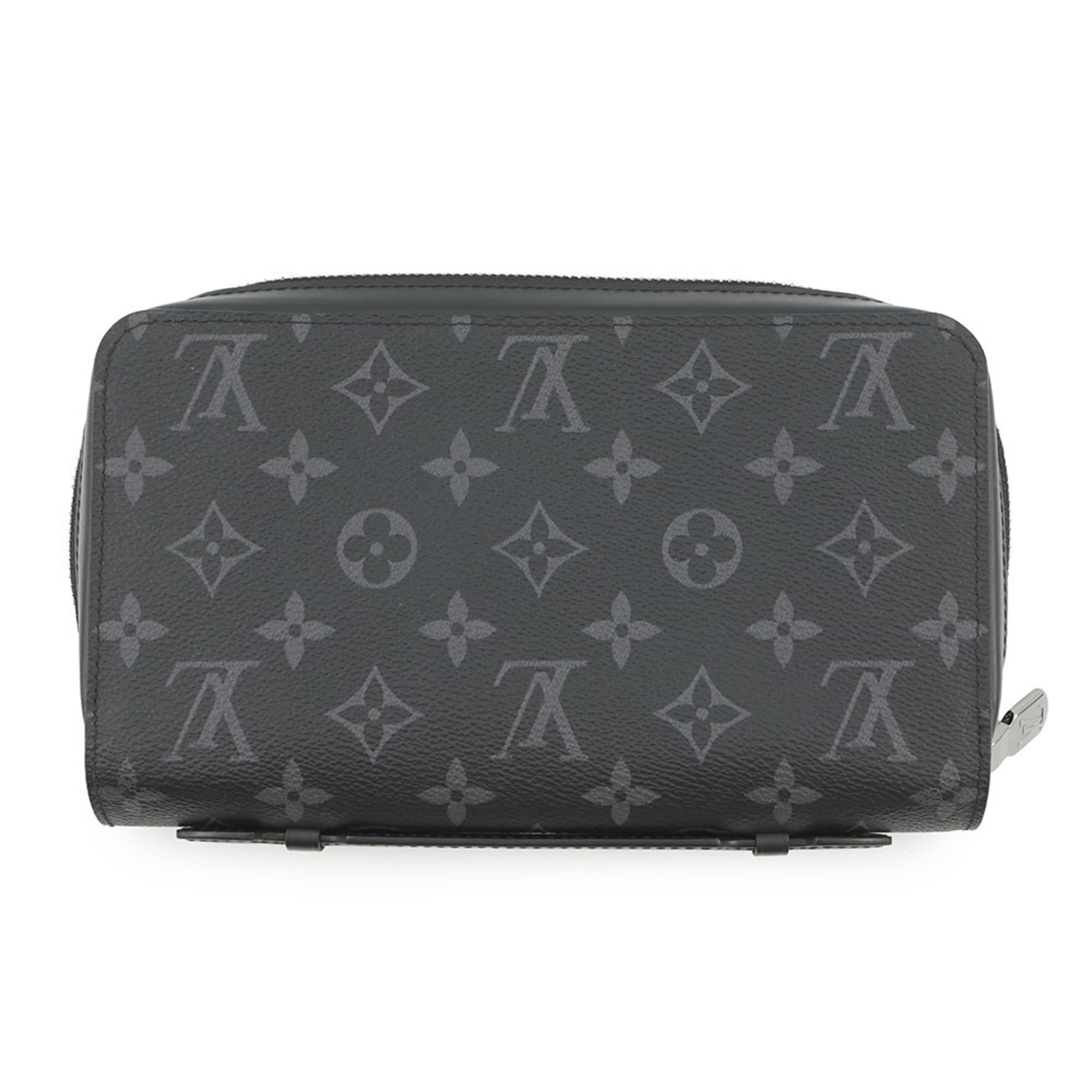 Louis Vuitton Monogram Eclipse Zippy XL Long Wallet M61698 LOUIS VUITTON Men's Black
