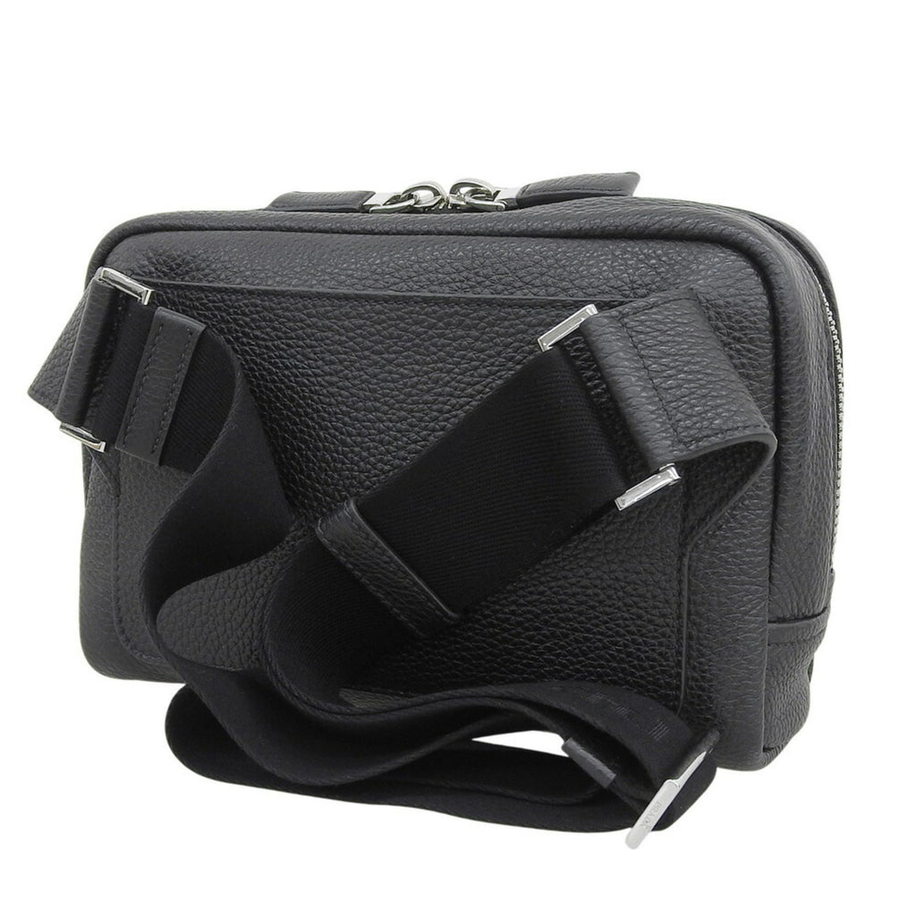 Prada Vitello Dino Waist Bag 2VH181 in Black