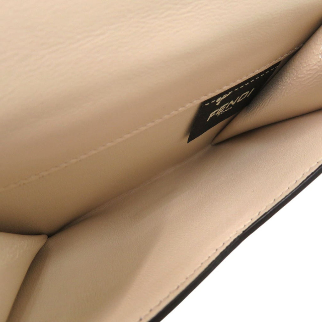 Like new Fendi PEEK A BOO bifold wallet 8M0438 A91B F11IE calfskin 0197