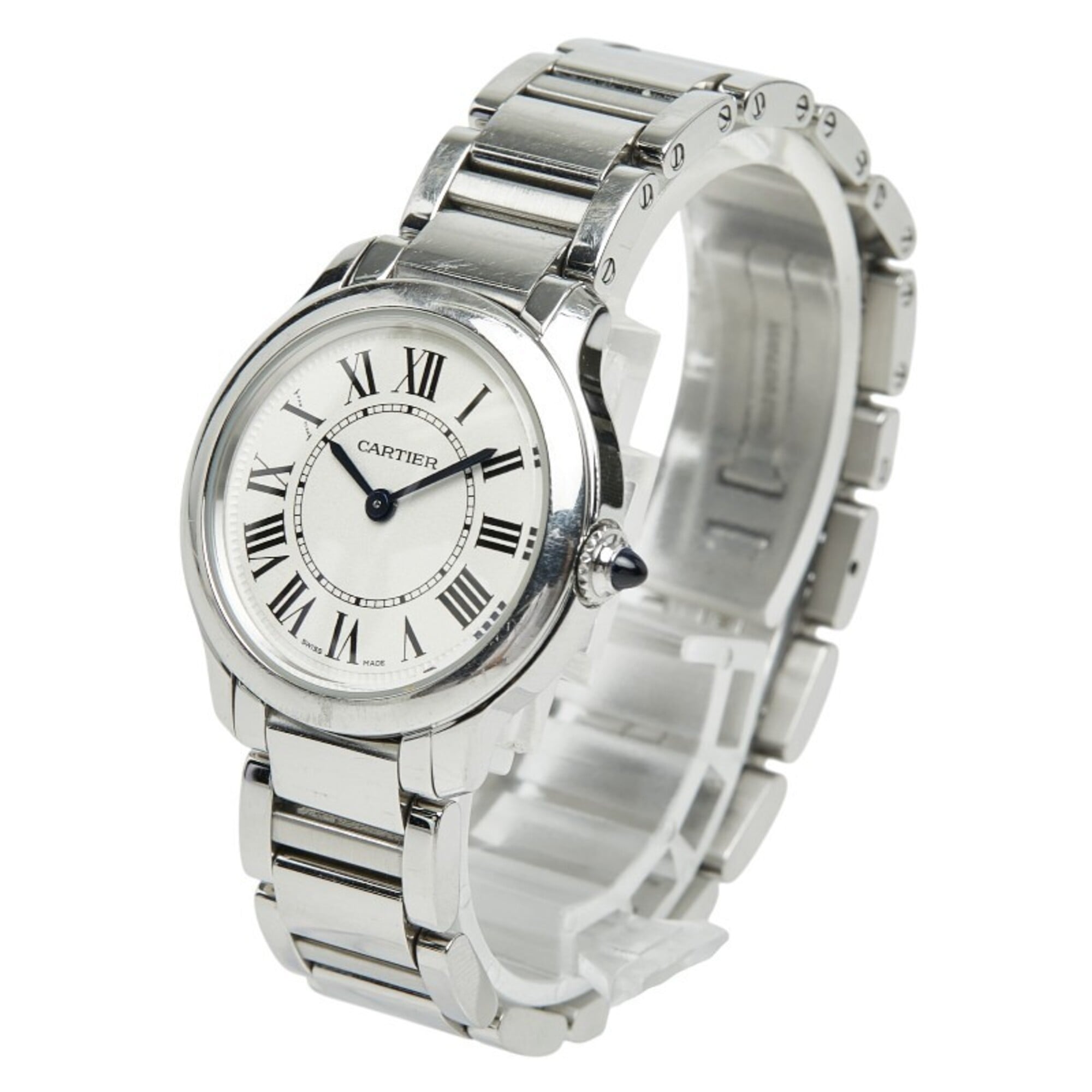 Cartier Ronde Must de Online Exclusive Watch WSRN0033 Quartz White Dial Stainless Steel Ladies CARTIER — Good