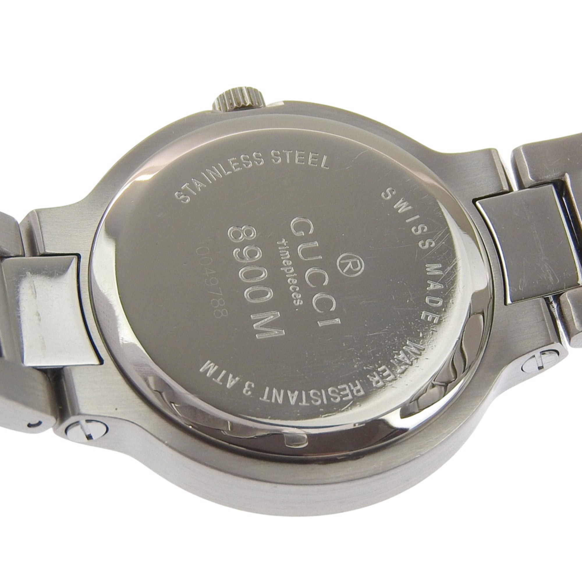 Gucci GUCCI Watch 8900M Stainless Steel Quartz Analog Display Gray Dial Boys' Size — Good