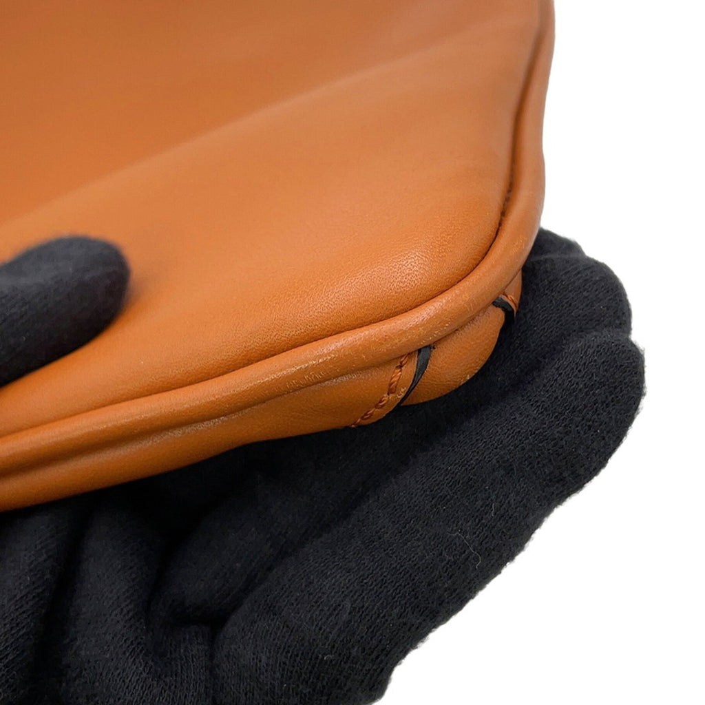 LOEWE Cross Line Leather Clutch Bag