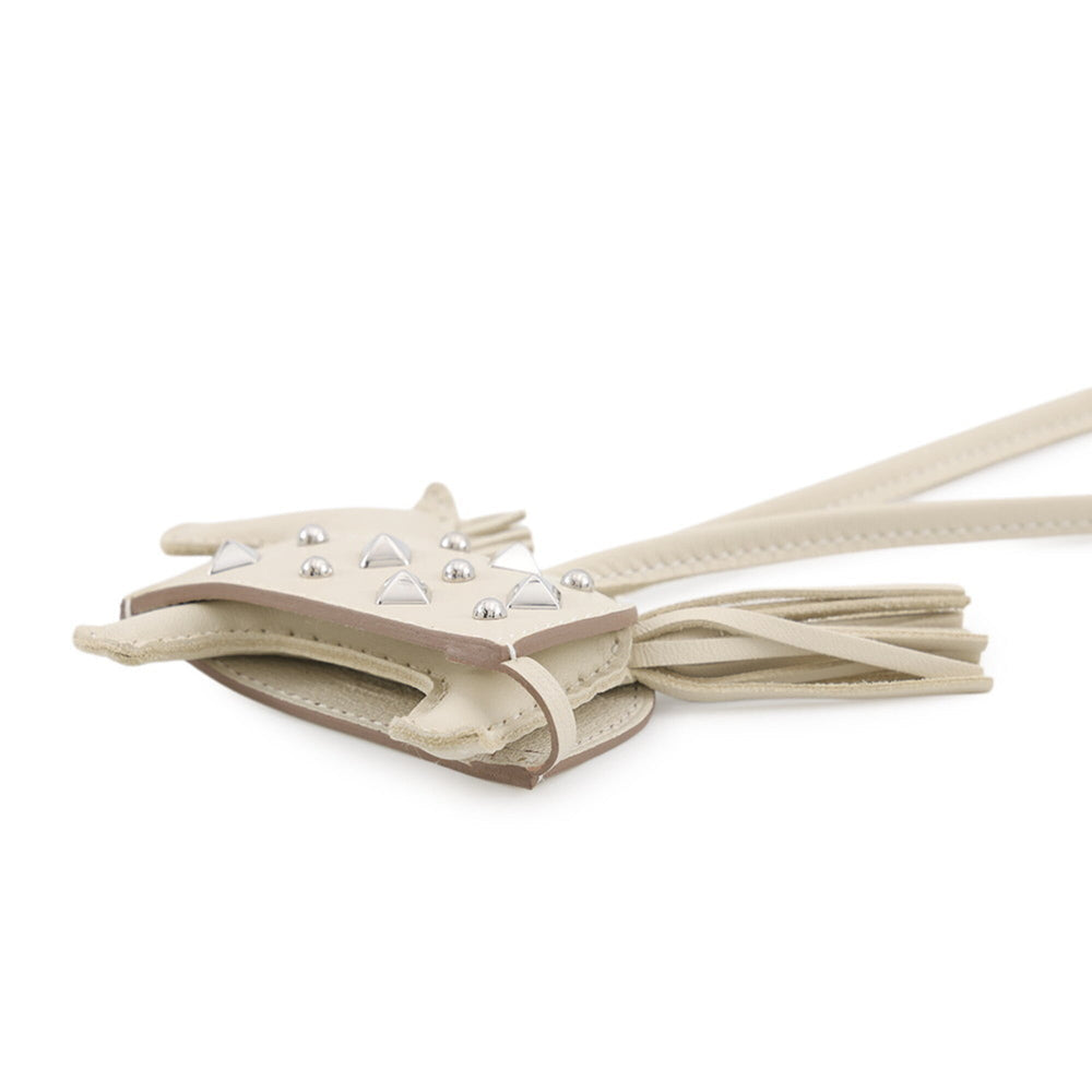 Hermes accessory bag charm Rodeo PM Robeo Lock Clé lambskin K stamp HERMES ornament — Like New