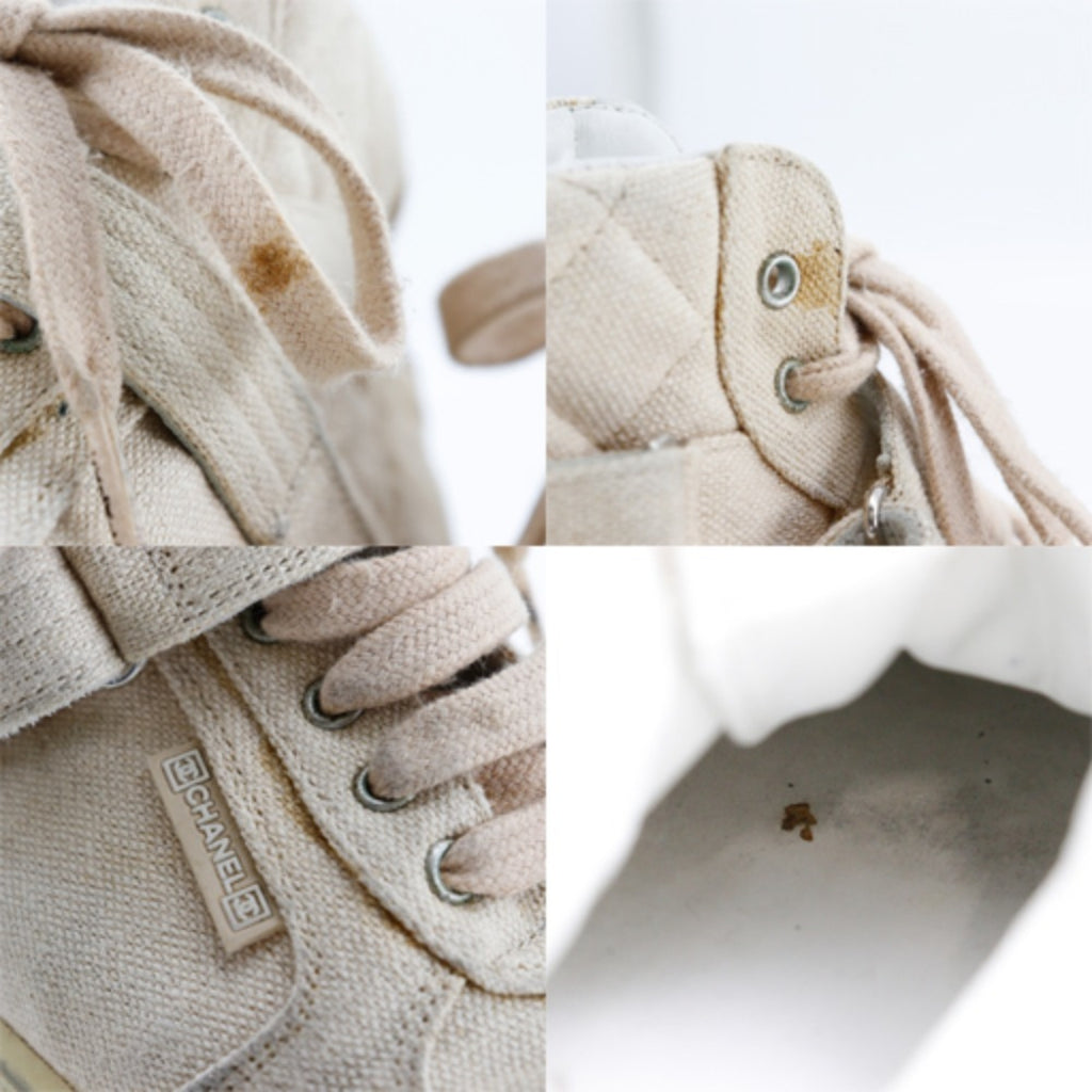 CHANEL High-top sneakers Matelasse