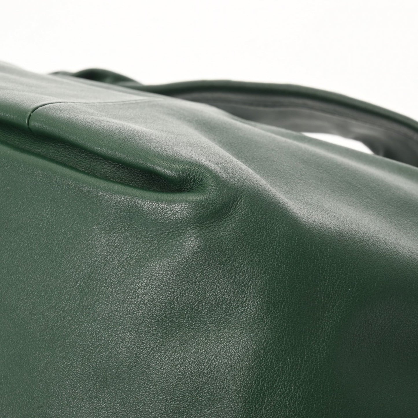 BOTTEGA VENETA Double Knot Green Women's Leather Handbag, A Rank, Pre-owned, Ginzo