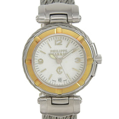 CHARRIOL Wristwatch 53.97.3654 Stainless Steel Quartz Analog Display White Dial Women's — Good
