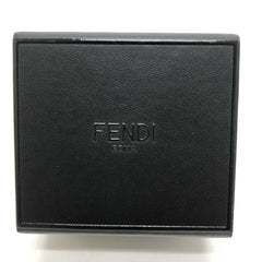 FENDI 7AR894 Logo/Accessory Mini Box Charm Keychain Leather Women's Black Like New — Like New