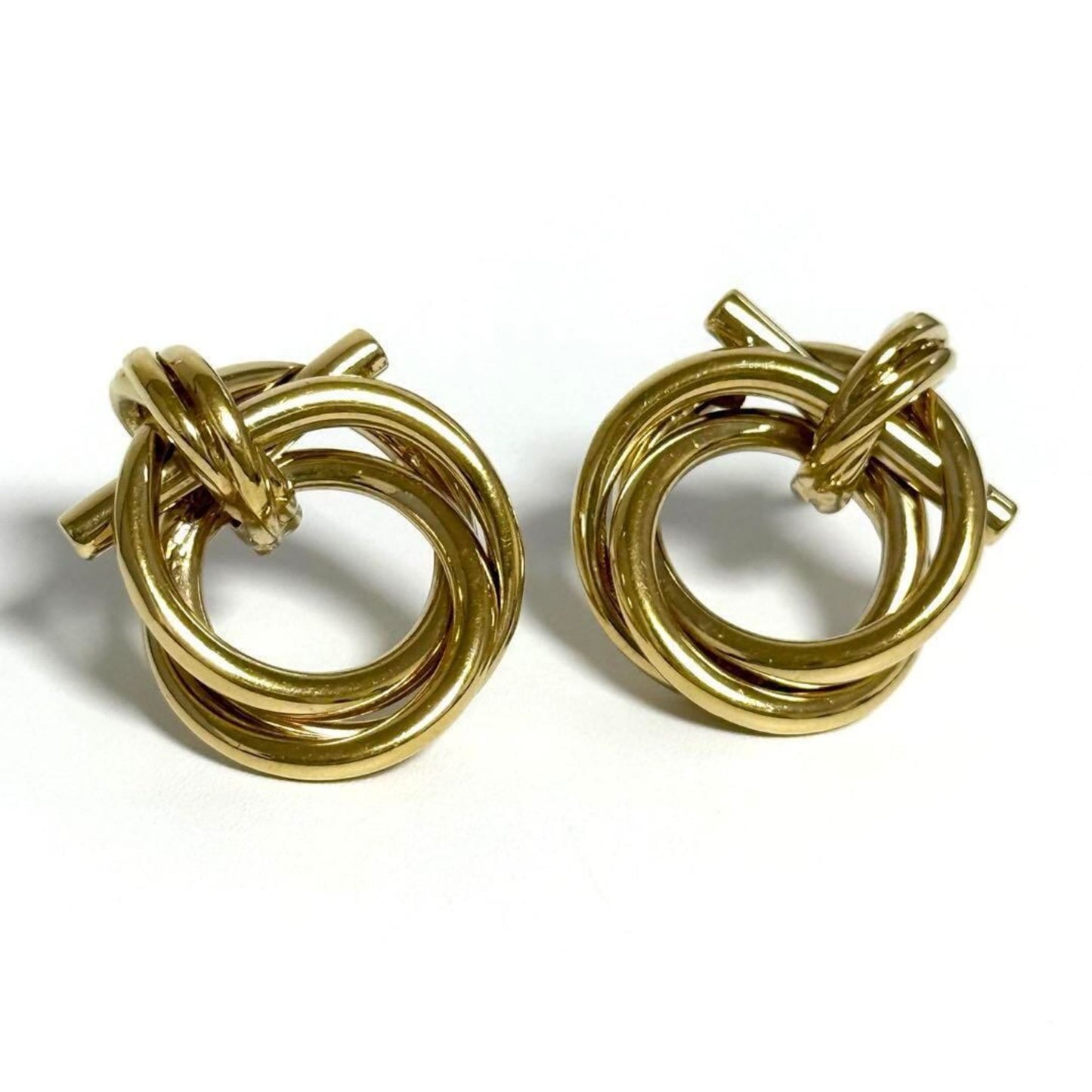 Salvatore Ferragamo Ferragamo Women's Twisted Gancini Stud Earrings