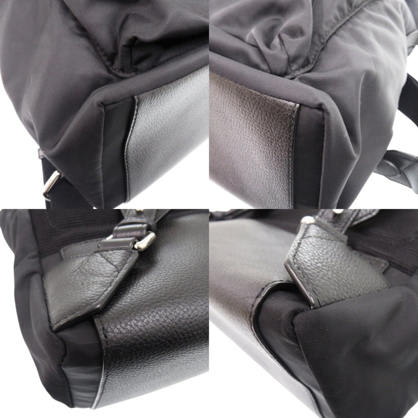 Burberry 4064913 Nylon Acrylic Polyamide Black Backpack Daypack 0537 BURBERRY