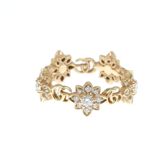 Gucci Flora Diamond Ring Pink Gold (18K) Fashion Diamond Band Ring Pink Gold