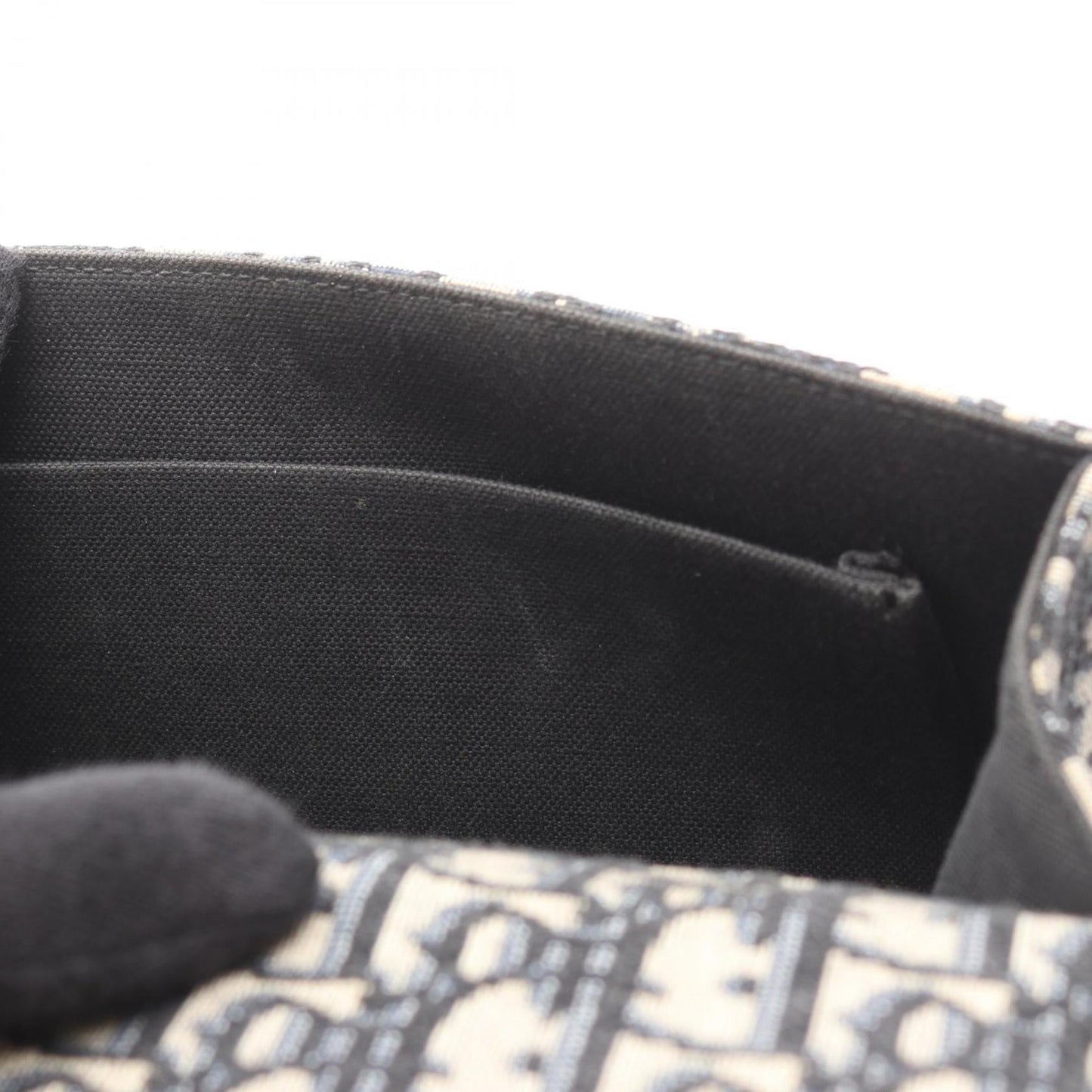 Christian Dior Dior 30 MONTAIGNE Oblique Jacquard Shoulder Bag, Canvas and Leather, Women's, Beige, Navy, Black, M9203UTZQ_M928