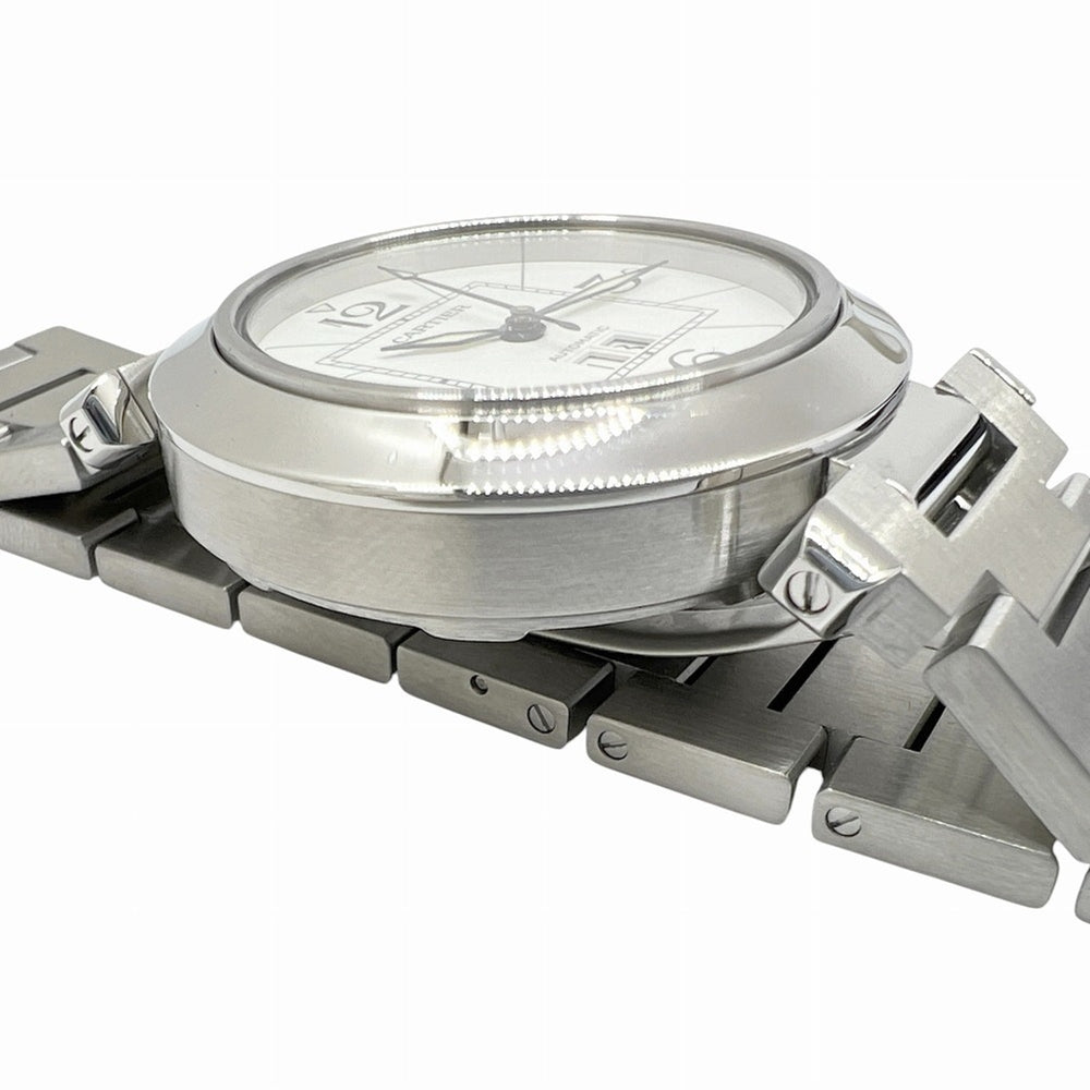 Cartier Pasha C Big Date Stainless Steel White Dial W31055M7 Automatic Watch for Women and Men — Very Good