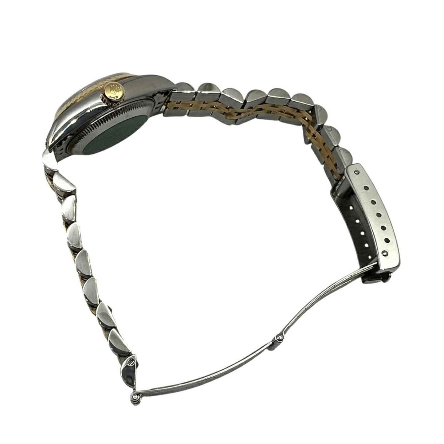 ROLEX Rolex Datejust Shell Dial K18 Stainless Steel Automatic Watch 79173 Women's Diamond Yellow with Two Diamonds