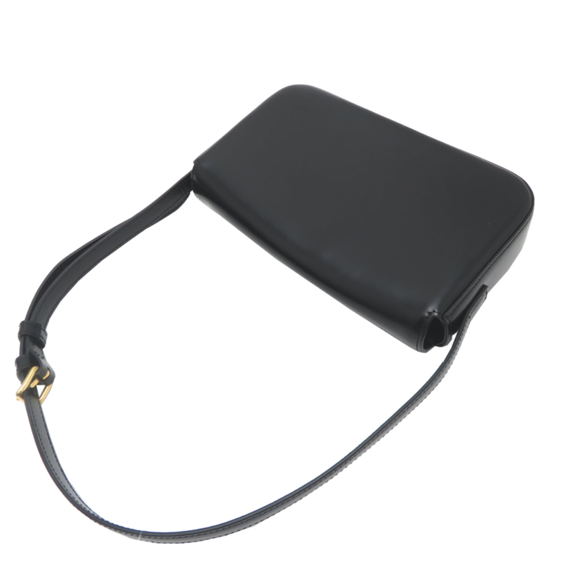 Celine Triomphe Women's Shoulder Bag 194143BF4 Shiny Calfskin Black