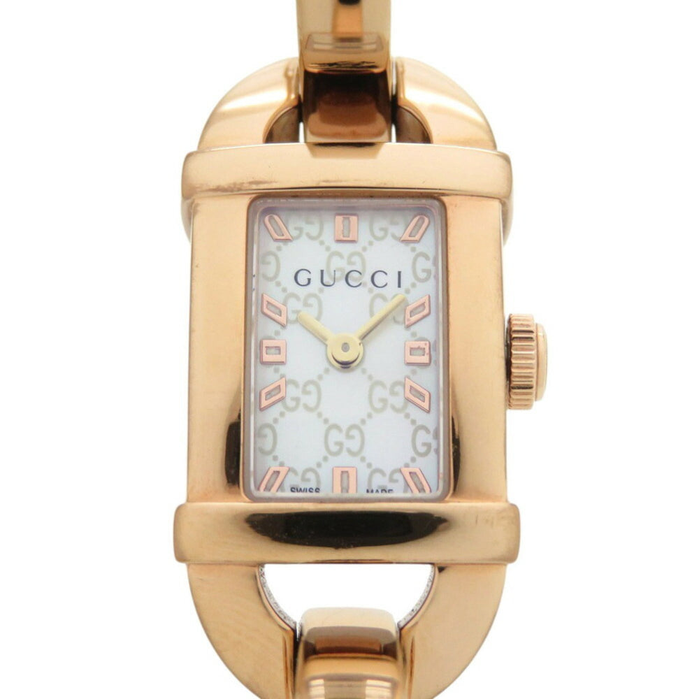 Gucci 6800L Pink Gold Shell Dial Stainless Steel White Quartz Watch 1683GUCCI — Good