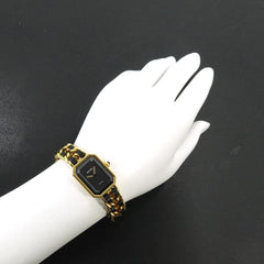 Chanel Premiere Large Size H0001 Women's Watch Black Gold Quartz — Very Good