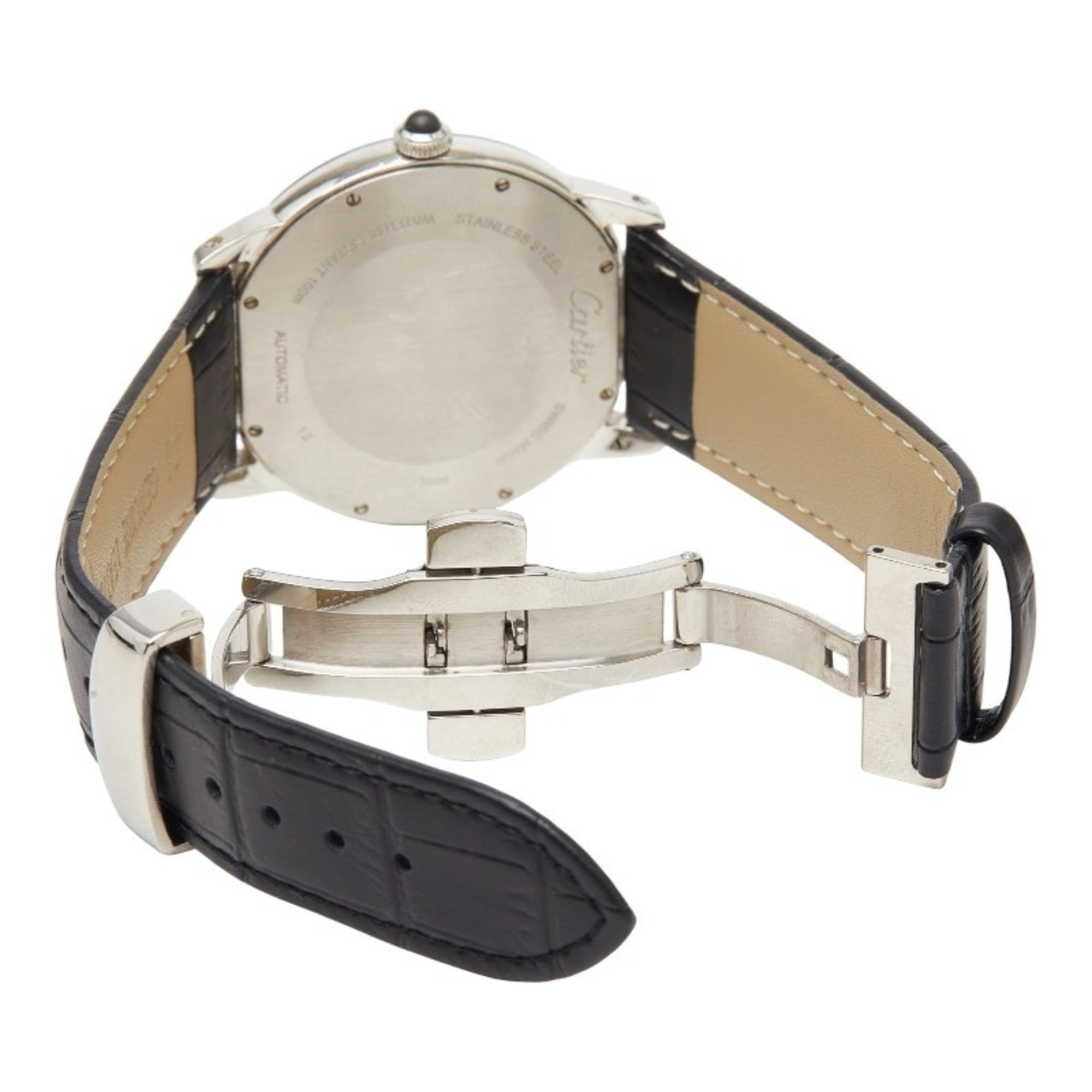 Cartier Ronde Croisière de automatic watch WSRN0003, gray dial, stainless steel, men's watch — Good