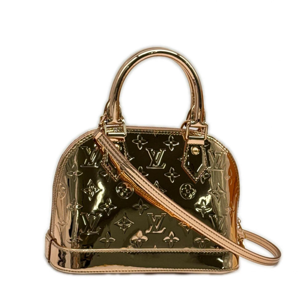 LOUIS VUITTON Monogram Alma BB Cuivre M27037 Handbag Bronze Coated Canvas Women's — New - Store Return