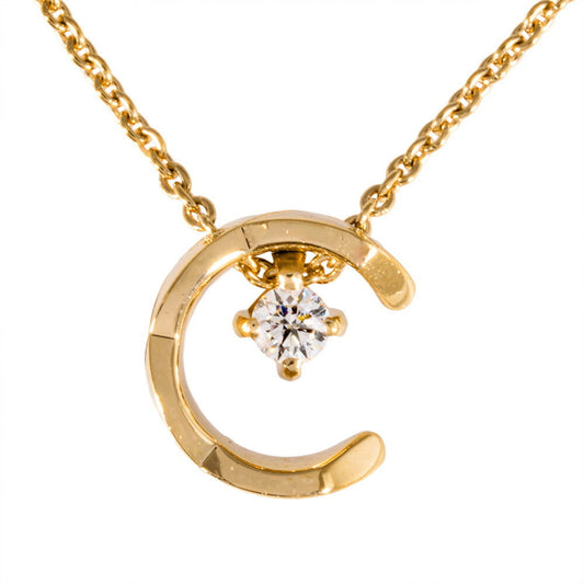 CHANEL Coco Crush Diamond Necklace J12102 18KPG 7.9g Pink Gold Beige Women's