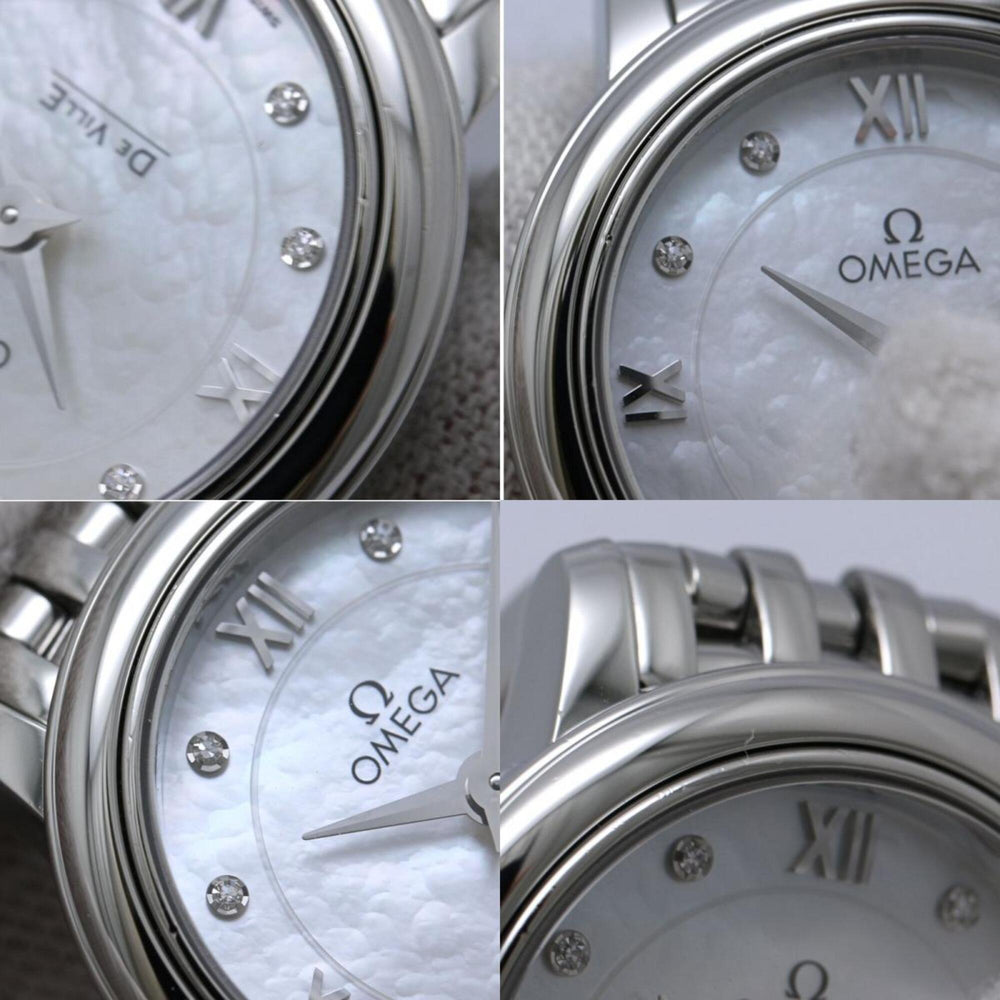 OMEGA De Ville Prestige 8-Diamond Watch 424.10.24.60.55.001 Women's Stainless Steel 40455 — Good