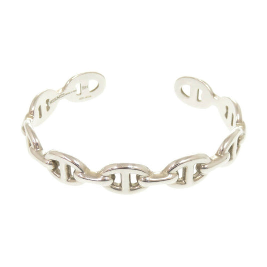 Hermes Chaine d'Ancre Anchaine SH Silver 925 Bangle Bracelet 0380HERMES