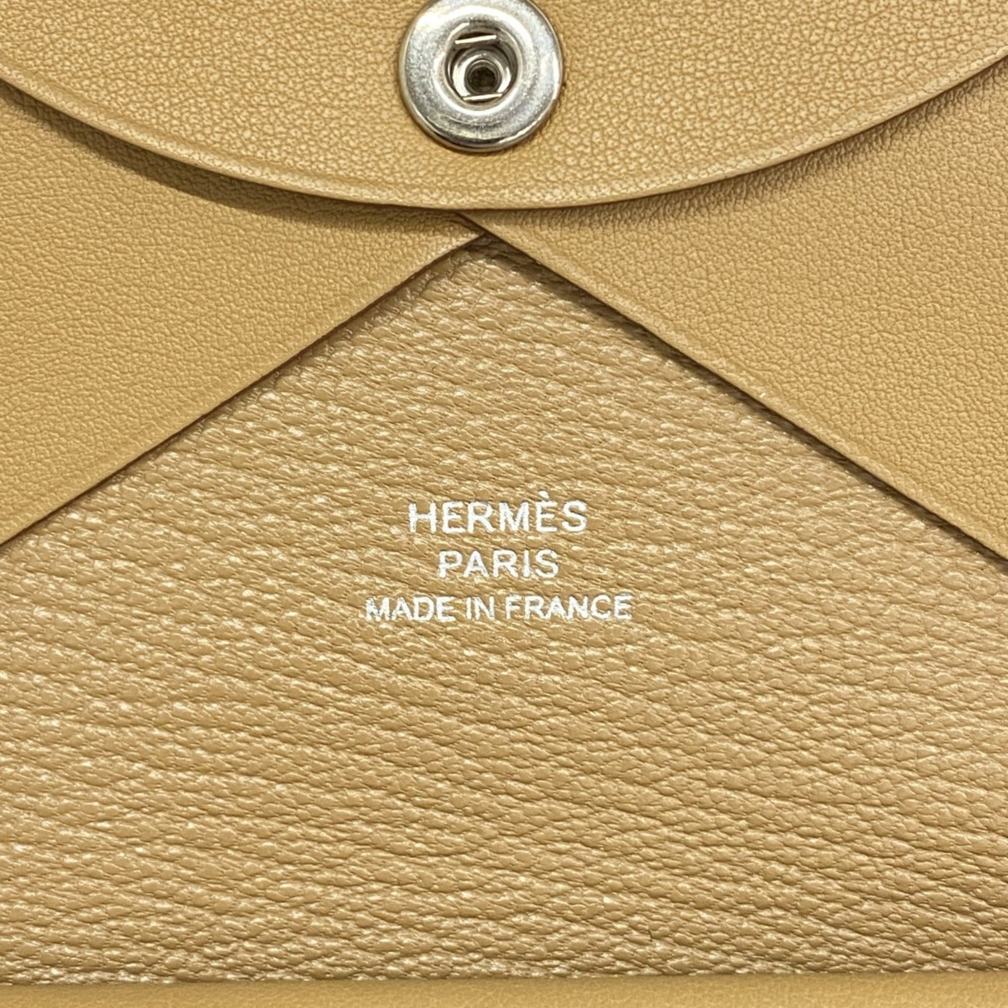 Hermes Hermès Calvi Duo Imprimé Swift Biscuit Wallet/Coin Case with Z Stamp for Men and Women, P2327241