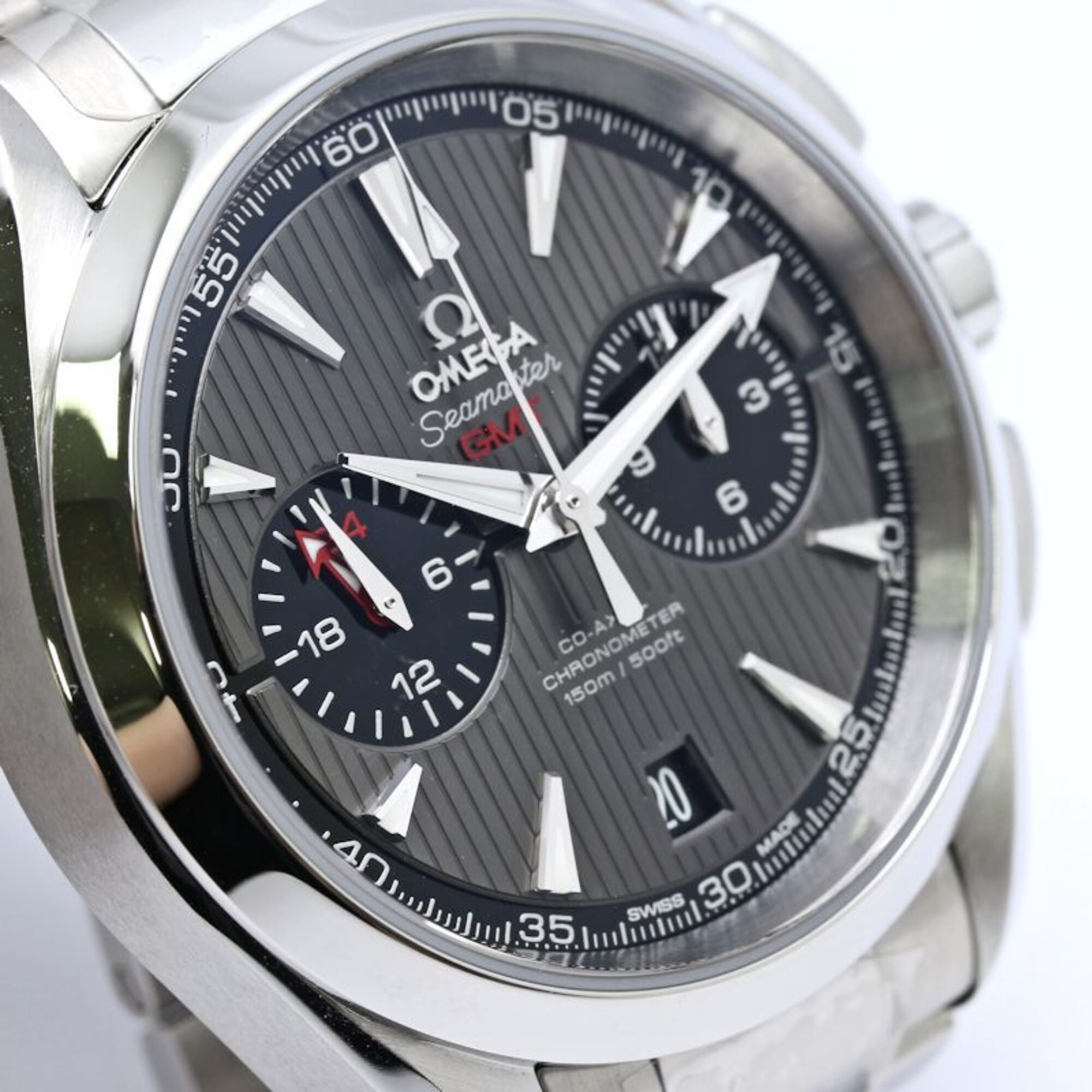 OMEGA Seamaster Aqua Terra 150m Co-Axial Chronometer GMT 231.10.43.52.06.001 Men's Watch Stainless Steel 40480 — New - Store Return