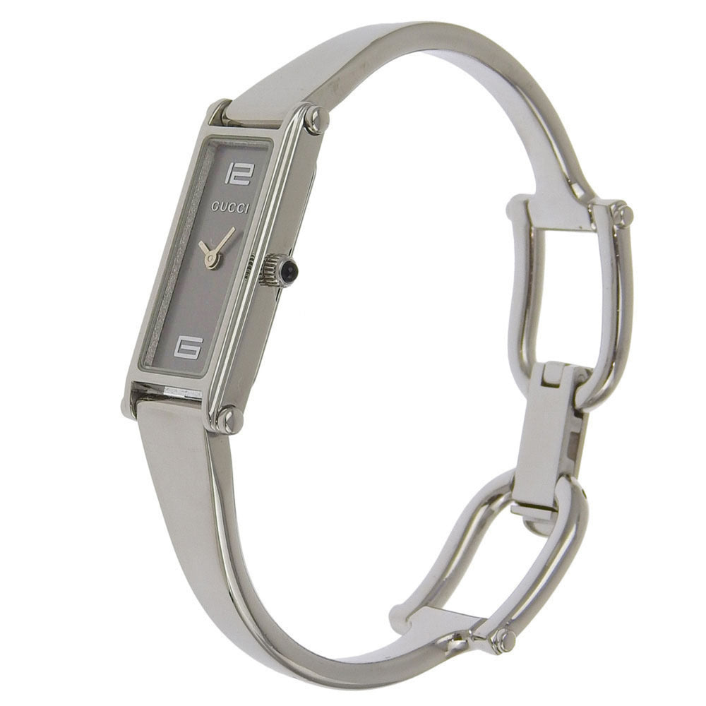 Gucci GUCCI Watch 1500L Stainless Steel Quartz Analog Display Gray Dial Women's — Very Good