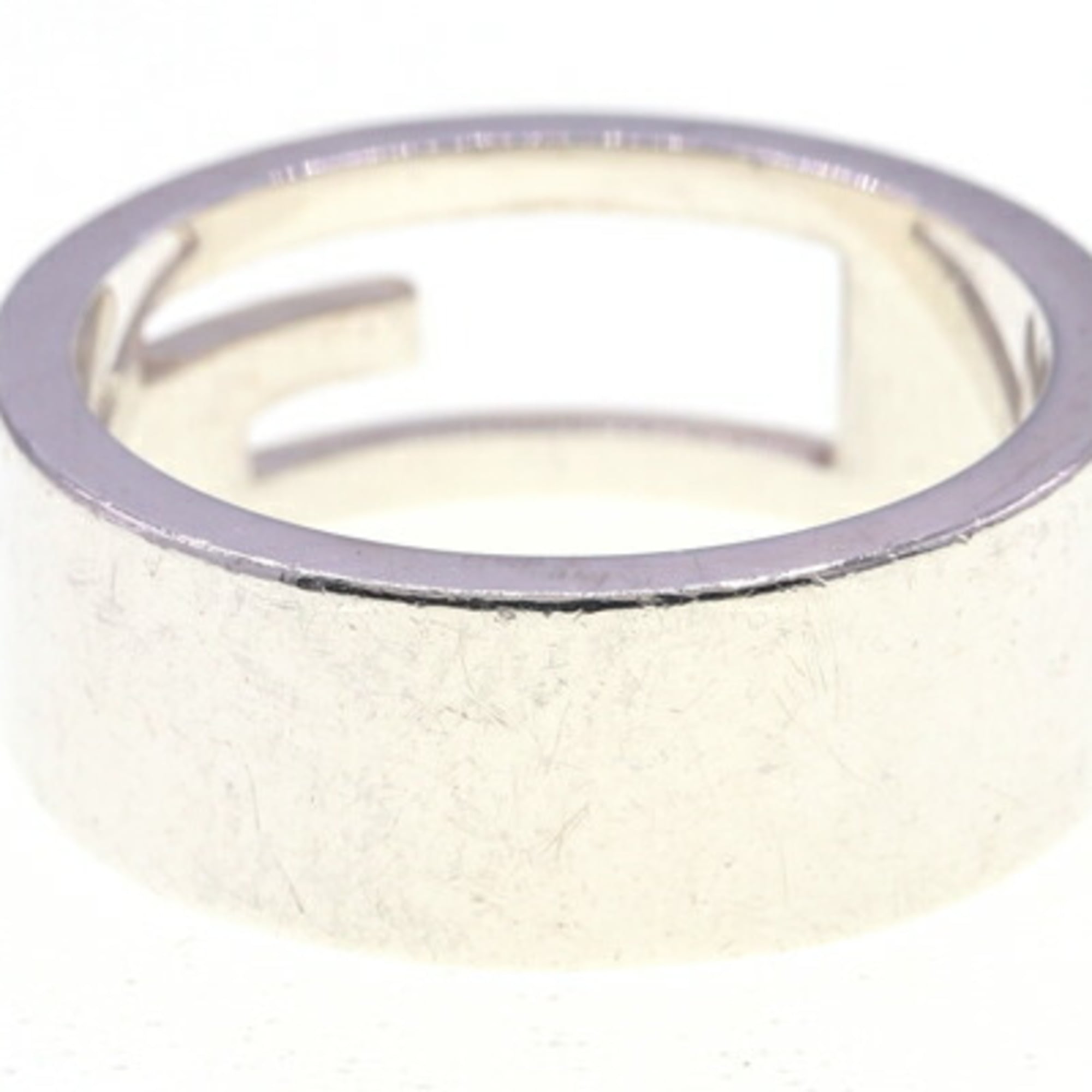 Gucci Branded Regular G Ring 032660, Sterling Silver 925, Size 17 / US 8-8.5, Men's and Women's, GUCCI