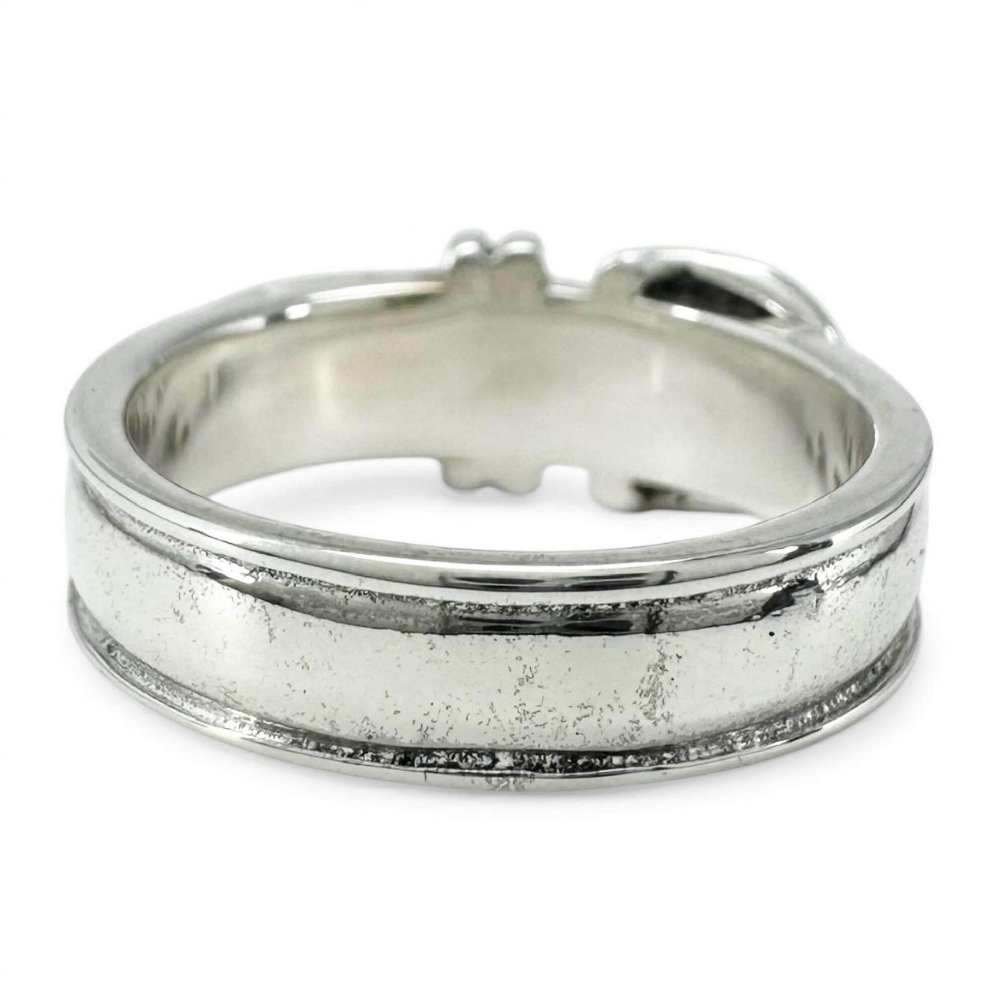 HERMES Vintage Ceinture Ring, SV925, Silver, Size 50, Women's — Like New