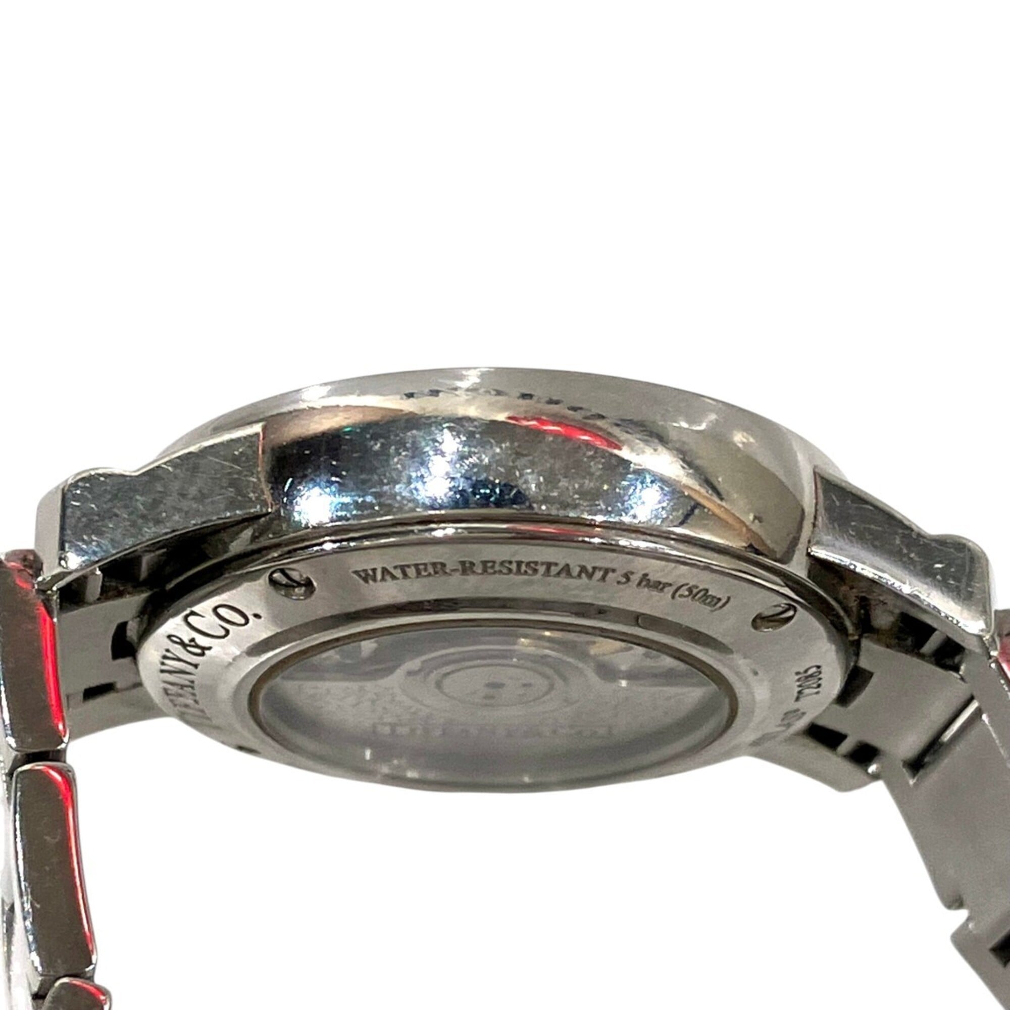 Tiffany & Co. Atlas Dome Watch, Total Weight 64g, Stainless Steel, Automatic Movement, Silver Dial, Z1830.68.10A21A00A — Good