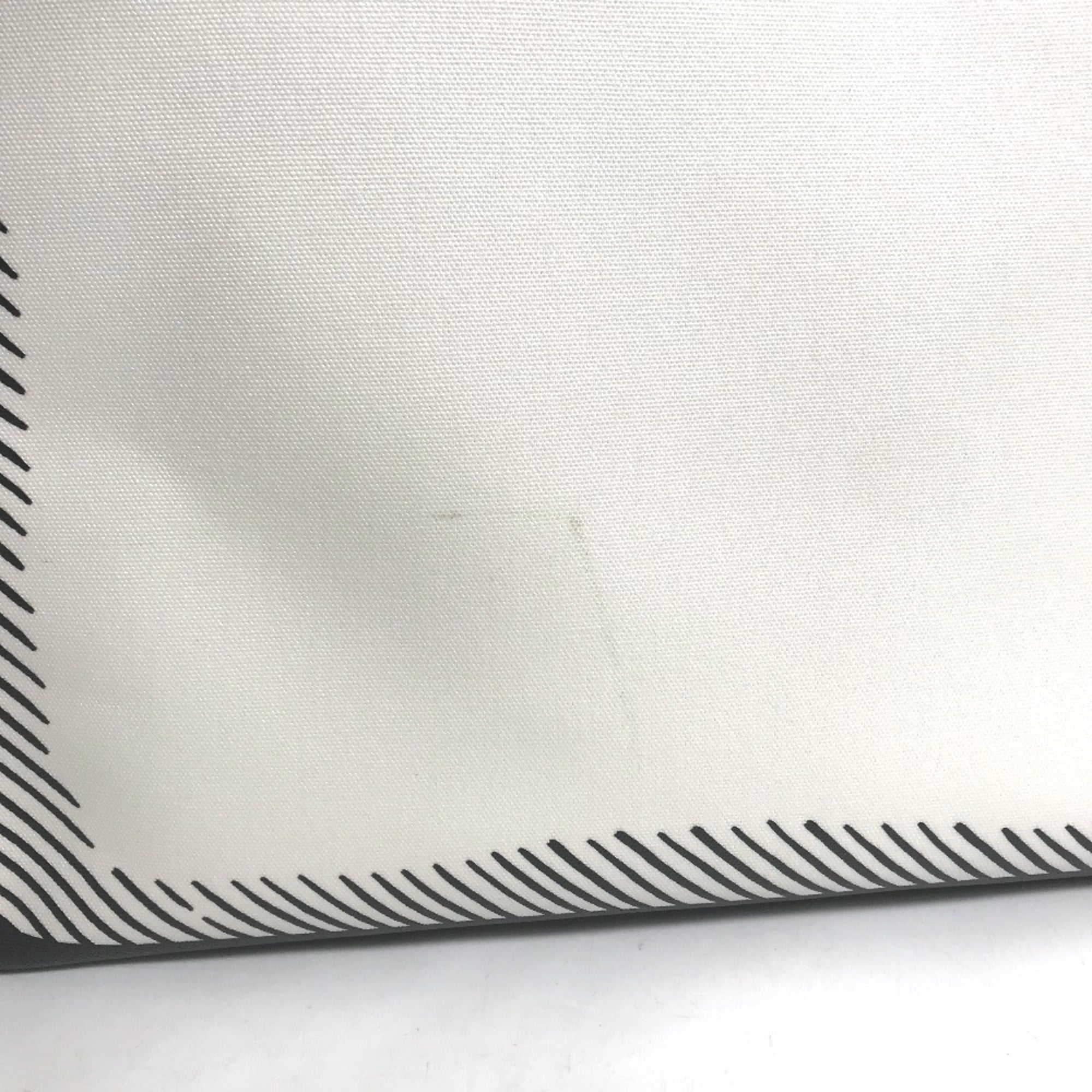FENDI 8BH357 Joshua Vides collaboration shopper bag, shoulder tote coated canvas, men's, white — Like New