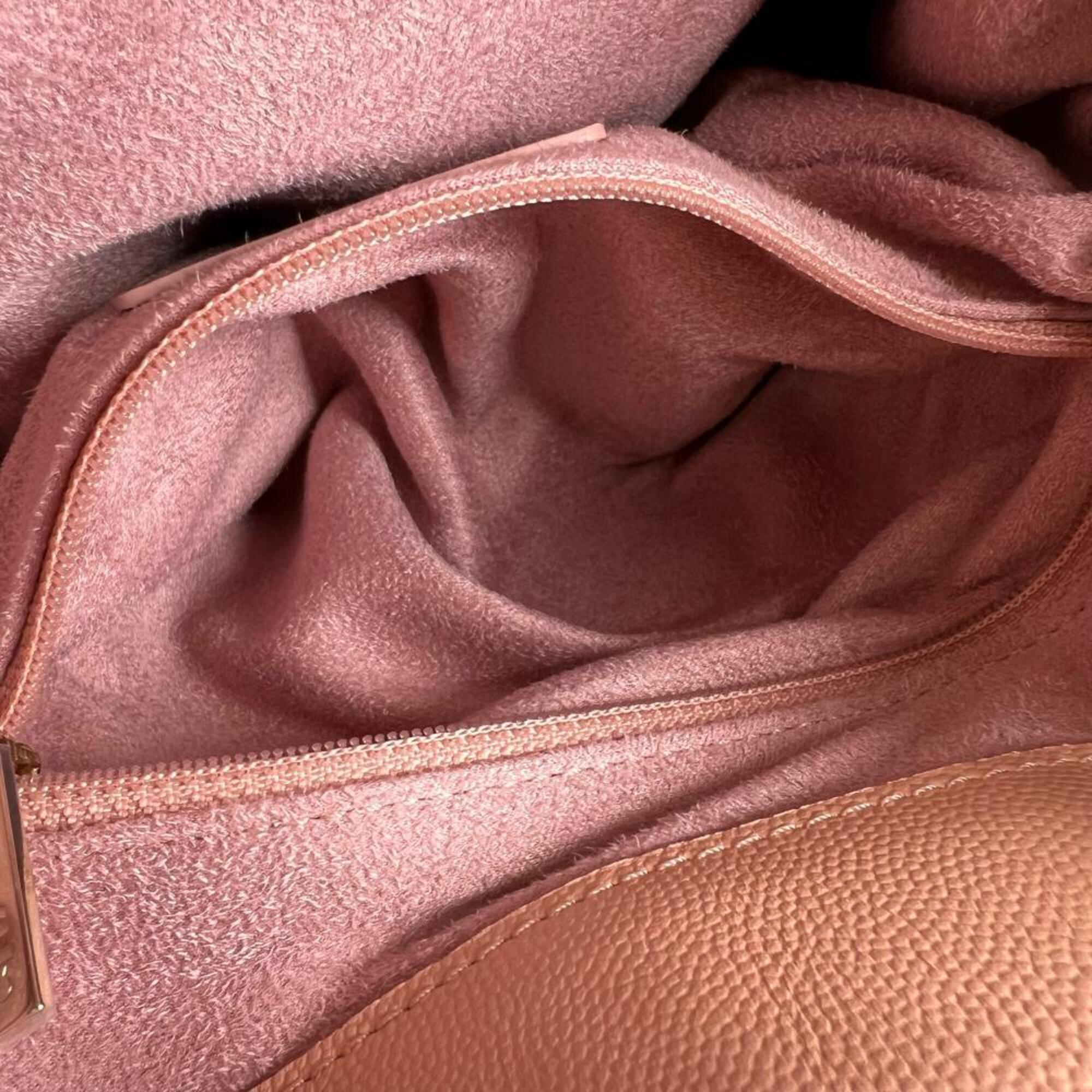 Chanel Deauville Shoulder Bag for Women, Studded Logo, Gold Hardware, Crossbody, Pink with Hardware — Like New