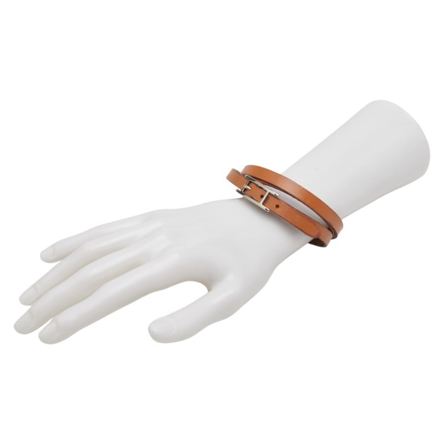 Hermes Api 3 Bracelet, 3-Row Brown Leather, Women's, HERMES