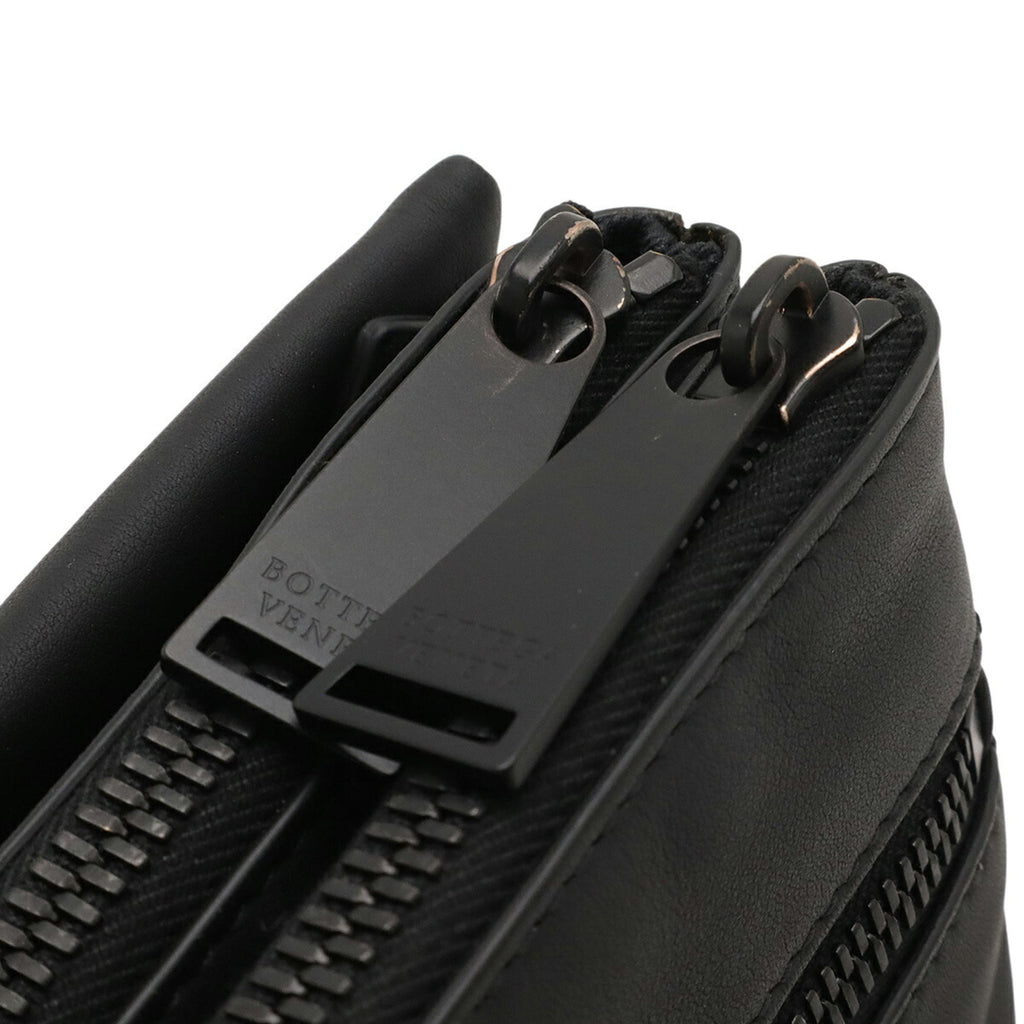 BOTTEGA VENETA shoulder bag, crossbody clutch, pouch in black leather